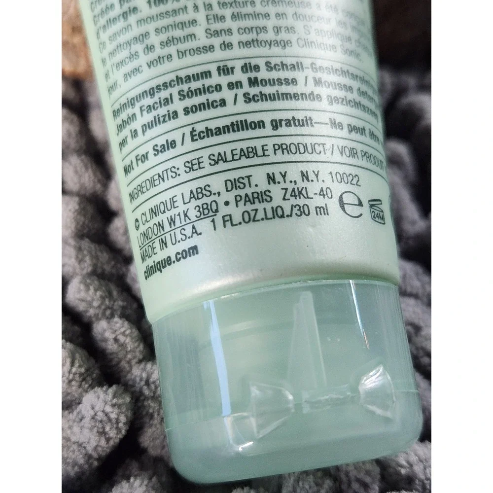 Clinique Foaming‎ Sonic Facial Soap 1oz / 30ml Travel Size~NEW